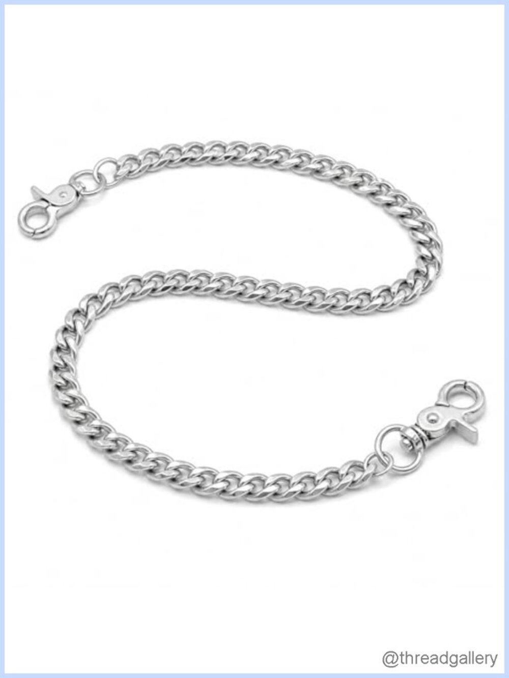 Stainless Steel Chain Belt 21" Wallet Chain Biker Keychain